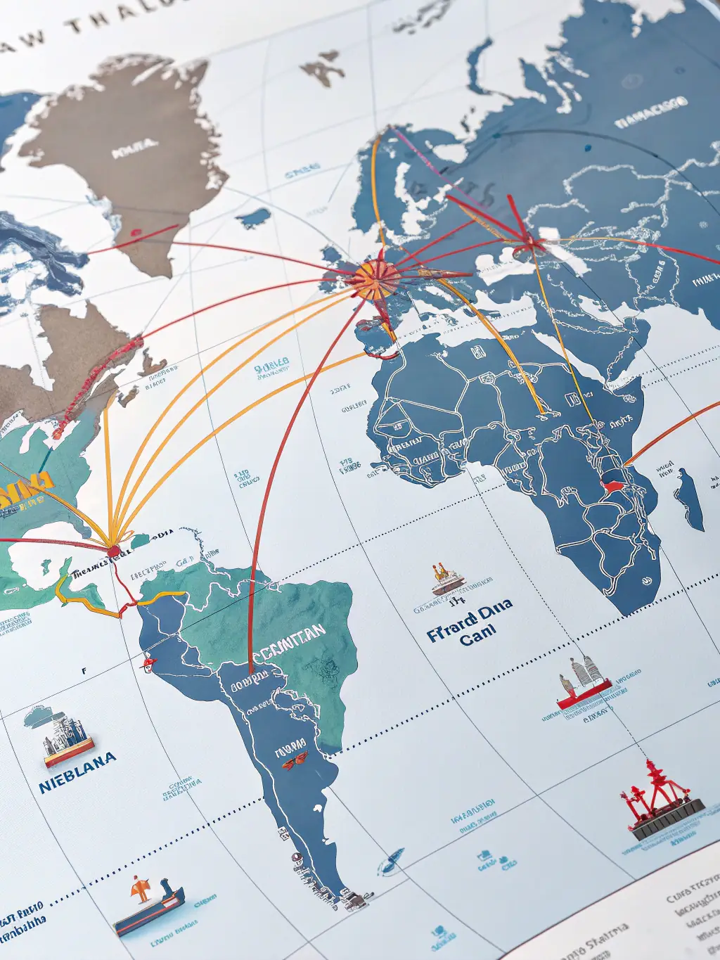 A world map highlighting Bravien's global offices and areas of operation, showcasing its international reach.